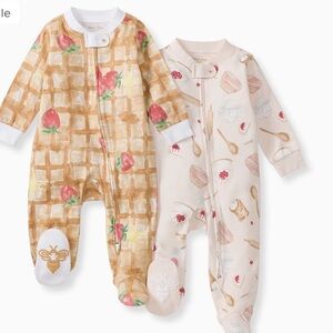 Burt’s Bees Baby Waffle & Cheesecake Organic Sleep & Play 2 Pack